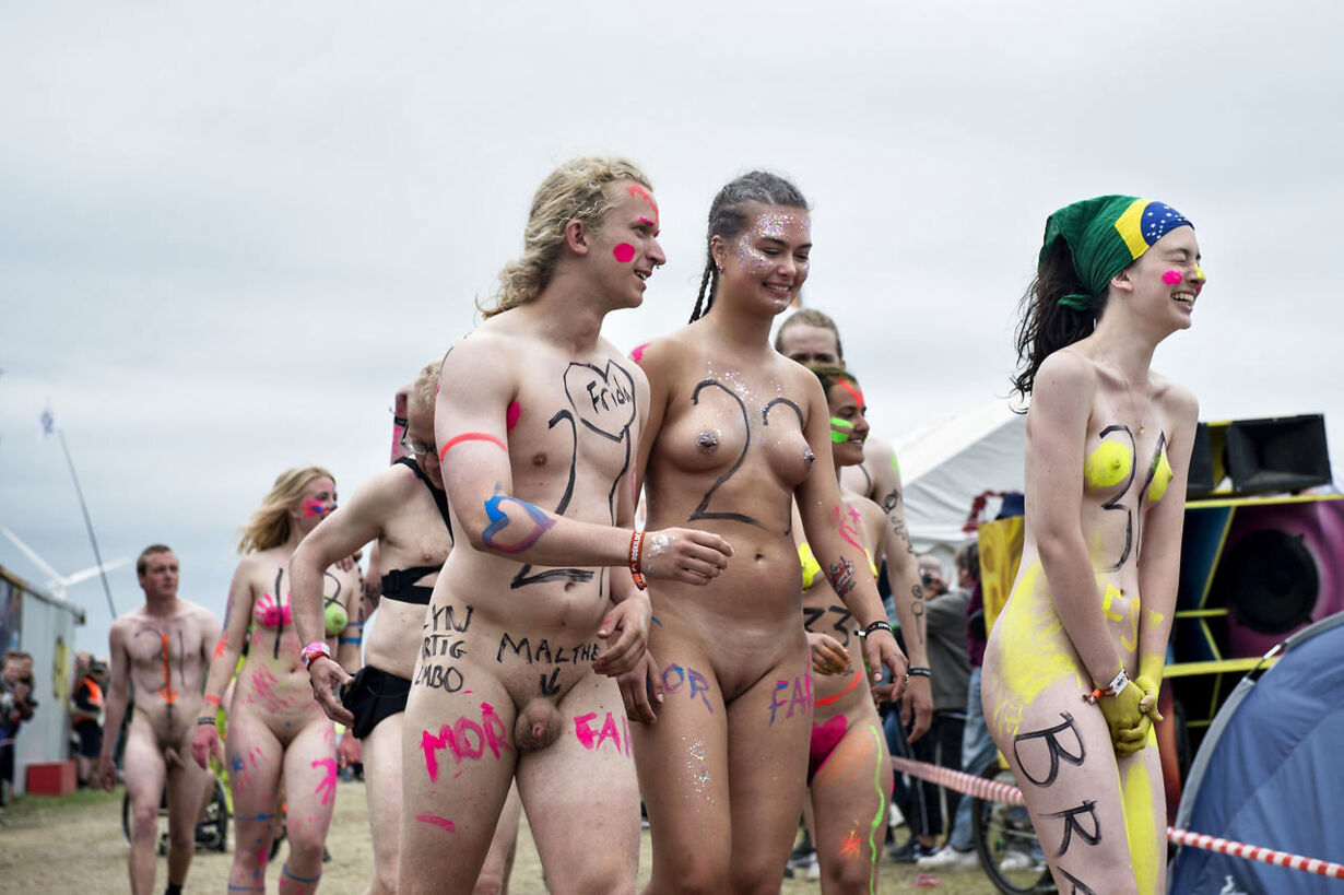 Det årlige nøgenløb på Roskilde Festival afholdes i dag i Dreamcity, torsda...