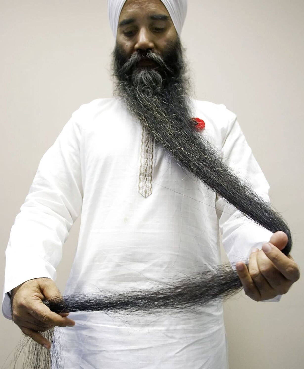 Самая длинная. Сарван Сингх. Сарван Сингх самая длинная борода. Сарван Сингх из Канады. Бхаи Сарван Сингх борода.